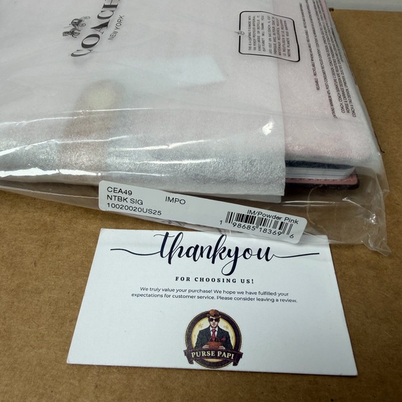 NWT 2026 Coach Powder Pink Notebook CEA49 - Picture 2 of 5